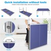 Mid-Size Table Tennis Table MDF Ping Pong Table Set With Net Heavy Duty Aluminum Frame Table Legs Rubber Suckers For Indoor Outdoor 6ft - 3 of 4