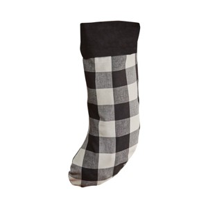 Park Designs Black and Cream Buffalo Check Stocking Set of 2 - 1 of 4