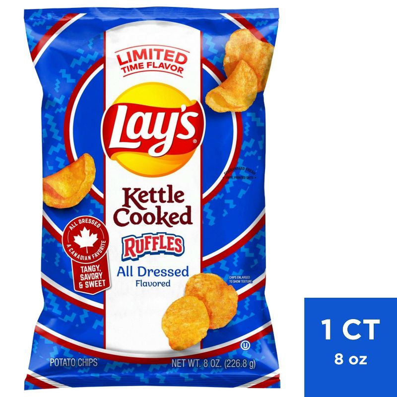 Lay&#39;s Kettle Cooked Ruffles All Dressed - LTO - 8oz, 1 of 3