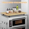 Bamboo Cutting Board Stovetop Cover,  Extra Large Noodle Board with 4 Removable Feet, Juice Groove, Wooden Stove Top Covers - 2 of 4