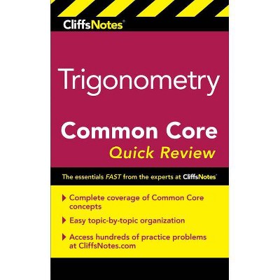  Cliffsnotes Trigonometry Common Core Quick Review - by  M Sunil R Koswatta (Paperback) 