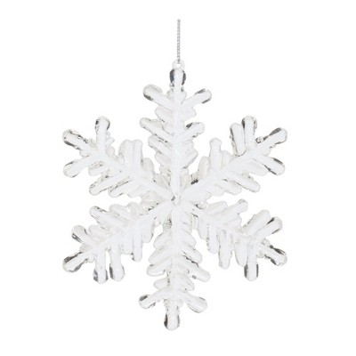 Clear Acrylic Snowflake Oranment (Set of 12)