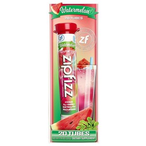 Zipfizz Watermelon , 20 Tubes, 0.39 oz (11 g) Each - 1 of 3