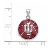 Black Bow Jewelry Sterling Silver Indiana Hoosiers NCAA Pendant - 2 of 3