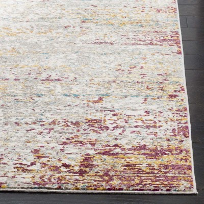 Handmade Red and Creme Synthetic 4' x 6' Area Rug