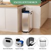 15-Gallon Dual Trash Can, Step-On Pedal Kitchen Trash Bin with Butterfly Lid, Removable Inner Bucket - 4 of 4