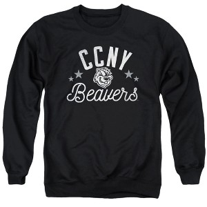 City College of New York Official Beavers Unisex Adult Crewneck Sweatshirt, Black - 1 of 4