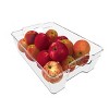 J&V TEXTILES Clear Freezer Storage Organizer Bins, Set of 4, Stackable Refrigerator Containers - 3 of 4