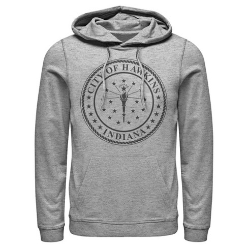 Hawkins stranger things hoodie hot sale