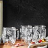 ZWILLING Sorrento Double Wall Glass Snowflake Coffee Mugs, Set of 4, 12oz. Each - 4 of 4