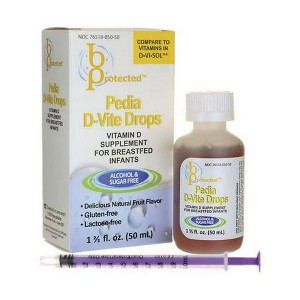 Pedia D-Vite Vitamin D Drops Infant & Toddler Bone and Immune Support Formula, 50 mL Bottle - 1 of 4