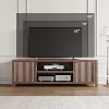 Fluted TV Stand for Tvs up to 80",Mid Century Modern TV Stand with Open Shelf,Entertainment Center Wood TV Media Console for Living Room - 2 of 4