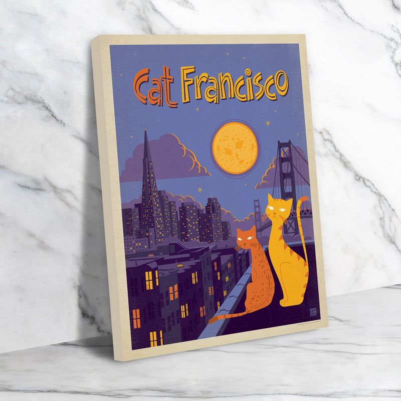 Americanflat Vintage Architecture Cat Catfrancisco By Anderson Design Group Unframed Canvas Wall Art, 4 of 6
