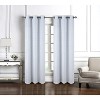 RT Designer Collection Barnet Jacquard 2 Pack Luxurious Modern Design Curtain Panel 36" x 84" Blue - 2 of 4