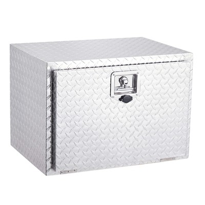24 Inch Aluminum Underbody Truck Box, Storage Organizer Chest For Pick Up, Rv Trailer, Durable Truck Side Tool Box With T-Handle Lock and Keys