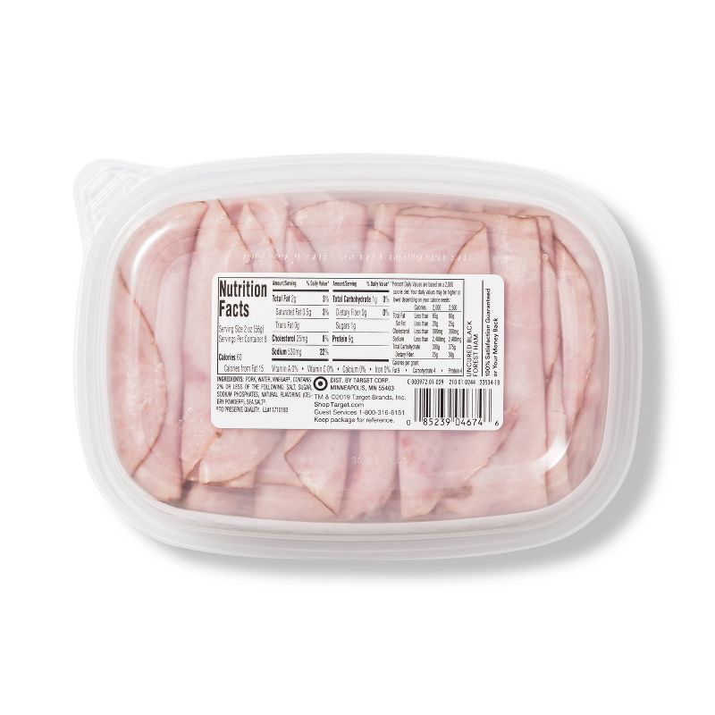 Uncured Black Forest Ham Ultra-Thin Deli Slices - 16oz - Good &#38; Gather&#8482;, 4 of 5