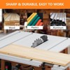 WhizMax Table Saw 10 Inch, 5000RPM Powerful Tablesaw with Stand & Protective Cover, 90°Cross Cut & 0-45°Bevel Cut, Jobsite Table Saw Adjustable Depth - 4 of 4