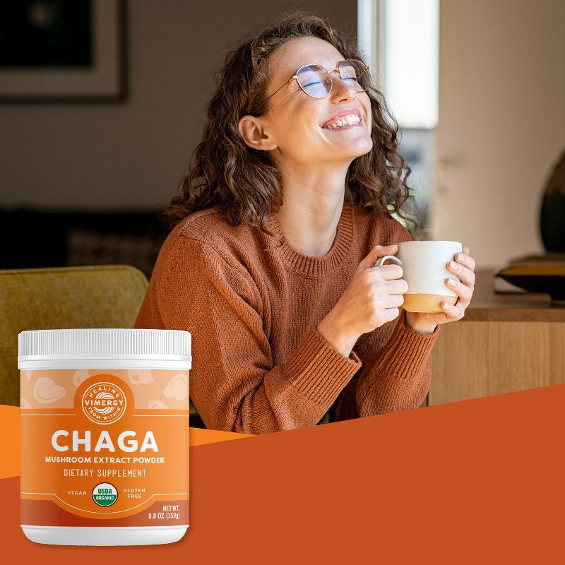 Vimergy USDA Organic Wild Chaga Mushroom Extract Powder, 166 Servings, 2 of 9