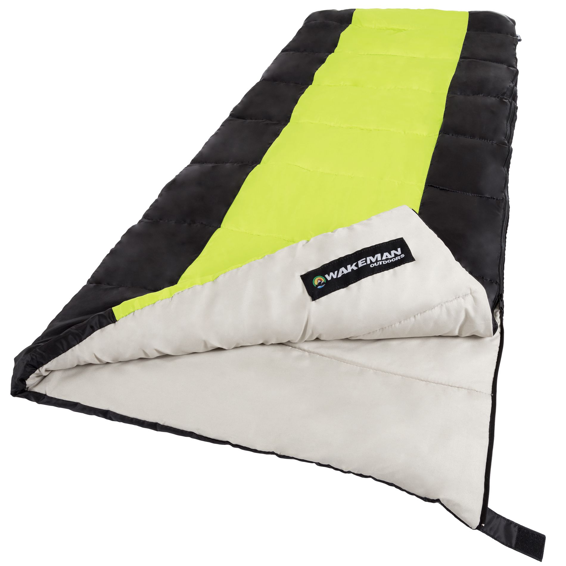 Leisure Sports 2-Season Lightweight Sleeping Bag - Neon Green