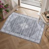 Machine Washable Area Rug - Ultra Soft Low-Pile Boho Vintage Carpet, Non-Slip Indoor Rug for Living Room, Bedroom - 2 of 4