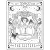 Men's Disney Hocus Pocus Sanderson Sister Tarot Card Long Sleeve Shirt - 2 of 4
