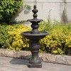 Teamson Home 52" 2-Tier Icy Stone Cascading Fountain Dark Gray - 2 of 4