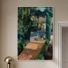 Art Remedy Entrance with Fountain Impresionism Landscape Wall Art Framed - 2 of 4