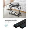 SONGMICS Luggage Rack with Fabric Storage Shelf Suitcasa Stand for Guest Room Bedroom Folding - 4 of 4