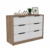 CAVINAS 6-Drawer Rectangle Dresser Chest Dresser with Deep Drawer Closet Organizers with Storage for Bedroom, Living Room - 4 of 4