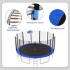 NAYSAYE Trampoline 16FT for Kids with Safety Net Basketball Hoop and Ladder for Outdoor Fun, Blue, 192.00"*106.20"*199.00" - 4 of 4