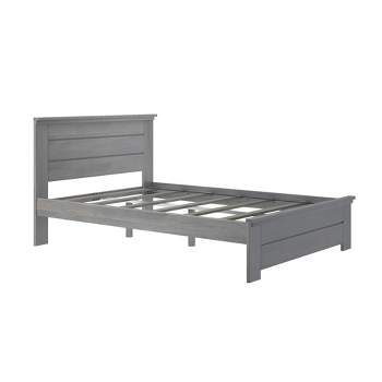 Max & Lily Farmhouse Queen Panel Bed, Driftwood