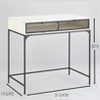 The Lakeside Collection Industrial Farmhouse Style Desk with Storage - 2 of 4