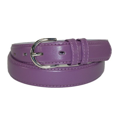 CTM Leather 1 1/8 Inch Dress Belt (Pack of 2 Colors) (Women) 