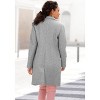 LASCANA Women's Long Button Up Coat Solid - image 3 of 4