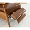 CAVINAS Modern Recliner Accent Chair,Adjustable  Lounge Chair with Footrest,Solid Wood Frame Armchair for Living Room,Home Theater - 4 of 4