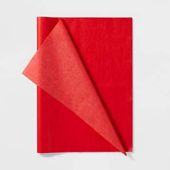 8ct Pegged Tissue Paper Red - Spritz™