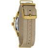 Caravelle by Bulova Men's Quartz with Light Up Vintage Watch, Taupe Nylon Strap, Taupe Dial, Day / Date, 3 Hand - 4 of 4