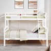INFURNIC Beds Twin Over Full Bunk Bed with Thick Posts High Guardrails Sturdy and Durable Wooden Frame for Kids Teens, White, 79.53"*58.66"*61.81" - 2 of 4