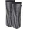 Memoi Women's Houndstooth Faux Pearl Bow Accent Anklet Sock Black-Gray One Size - 4 of 4