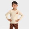 Toddler Boys' Long Sleeve Pumpkin Spice French Terry Shirt and Pants Set - Cat & Jack™ Khaki - 3 of 4