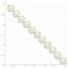 Black Bow Jewelry 8-9mm, White FW Cultured Pearl & 14k Yellow Gold Clasp Necklace - 3 of 4