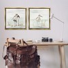 Stupell Industries Sandpipers Among Beach Grasses Black Framed Floater Canvas Wall Art - 2 of 4