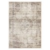 Washable Area Rug 5 x 7 Vintage Distressed Throw Rug with Non-Slip Backing Stain-Resistant Oriental Indoor Carpet Foldable Low Pile Floor Cover - 4 of 4