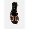 Kente Patterned Raffia Slip-On Flats Women - 4 of 4