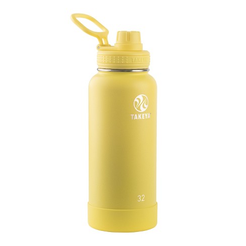Takeya Actives 32 oz Insulated Stainless Steel Water Bottle with Spout Lid - Canary