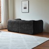 76.4" Velvet 2-Seater Sofa with Pillows, Space-Saving Design and Soft Compressed Cushions - 4 of 4