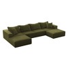 162" Oversized Chenille Cloud Modular Sectional Sofa with 6 Pillows - 4 of 4