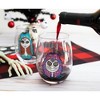 Silver Buffalo Disney The Nightmare Before Christmas Jack and Sally Stemless Glass Set - 4 of 4
