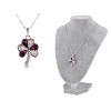 Anna-Kaci Women's Swarovski Crystal Elements Silver Tone Pendant Necklace with Unique Clover Design, Adjustable Chain, Adds Sparkle - Fish - 2 of 4