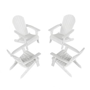 WestinTrends Tuscany HIPS¬¨‚Ä†Outdoor¬¨‚Ä†Patio¬¨‚Ä†Folding¬¨‚Ä†Adirondack¬¨‚Ä†Chair (Set of 4) - 1 of 4